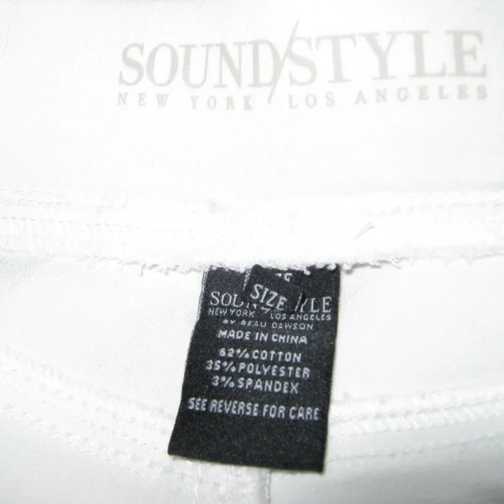 NEW SoundStyle Skimmer White Capris - Size L (12-14) - Picture 3 of 9